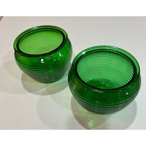 Vintage emerald glass "beehive" by the National Pottery Glass Division